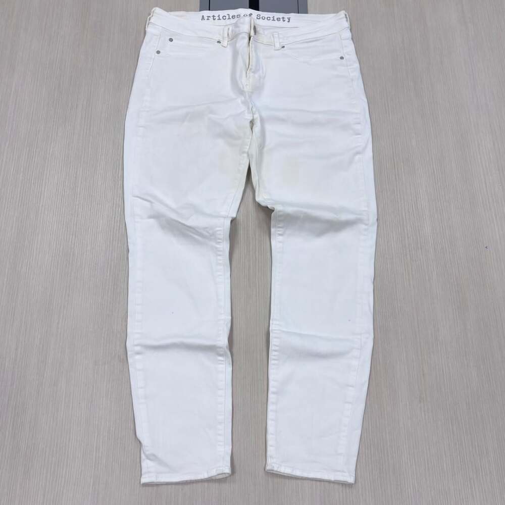 Articles of Society White Denim Skinny Pants Size 31